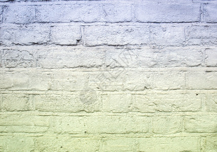 白砖墙带英语债券的砖墙背景白漆蓝色和绿图片