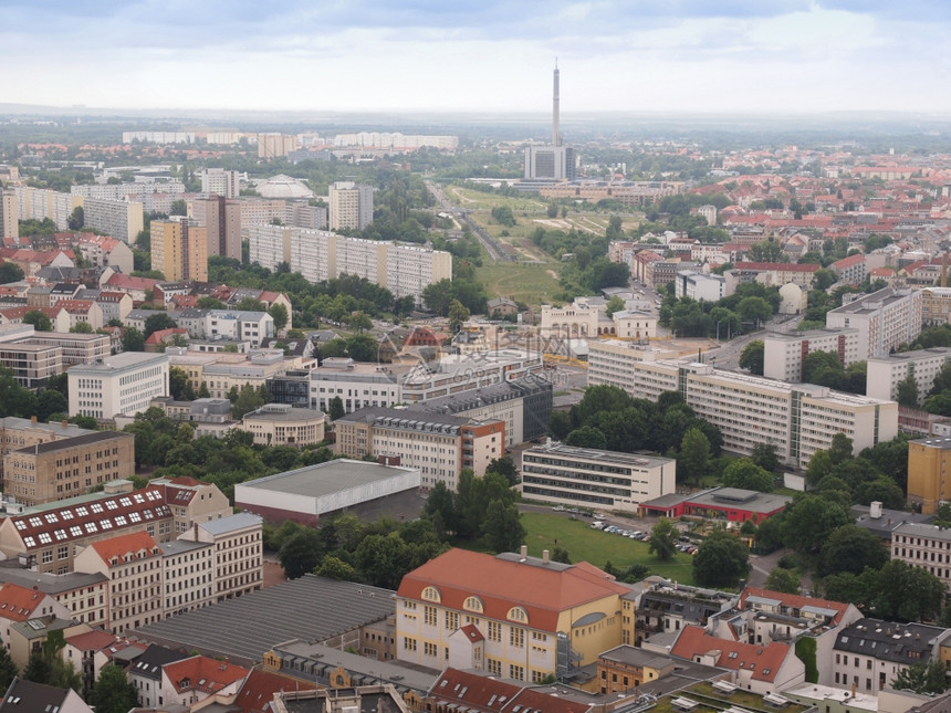 列比锡空中观察德国列比锡市空中观察图片