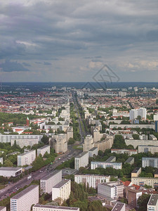 德国柏林市的Aeria风景背景图片