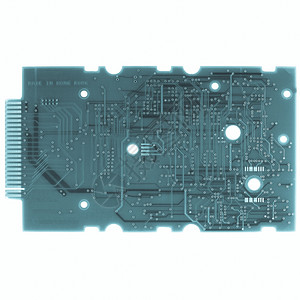 印刷电路子印刷路板的详情隔绝于白色背景的电路板冷却cyano型图片