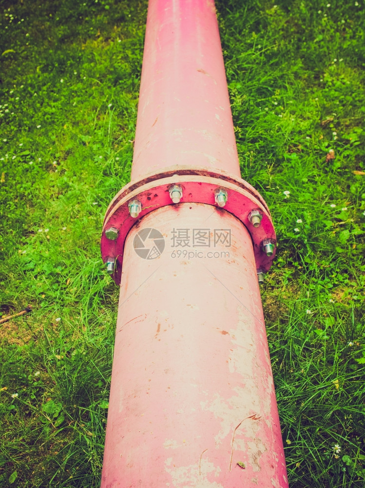 水管德国莱比锡的粉红水管用于抽取建筑物地基的水现在已成为一座城市里程碑图片