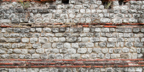 联合王国伦敦古罗马墙废墟背景图片