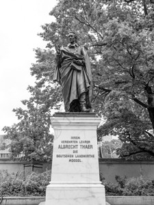 泰尔登克马尔莱比锡德国莱比锡农学家阿尔布雷希特塔尔黑白纪念碑图片