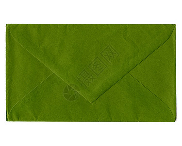 绿色信封隔绝白背景背景图片