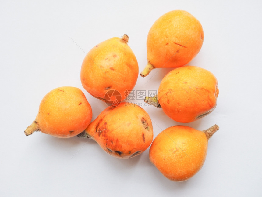Loquat水果橙类大orgquat水果素食品图片