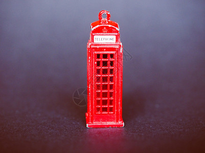 RetrolookLondon电话箱英国伦敦红色电话箱的规模型图片