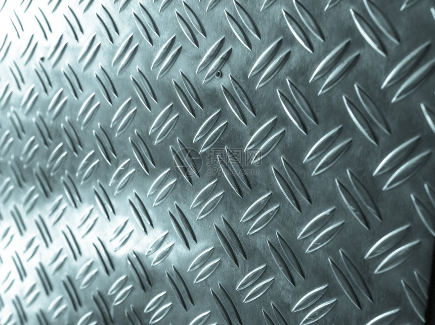 钻石钢铁金属板作为背景材料有用寒冷的调图片
