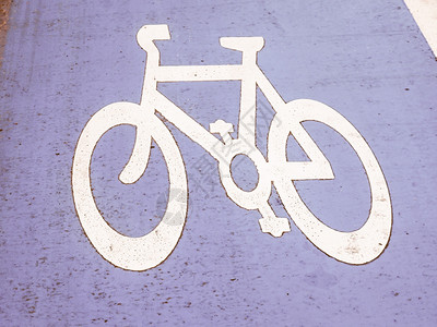 自行车或道旧年标志图片