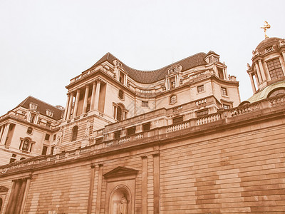 联合王国伦敦英格兰银行历史建筑背景