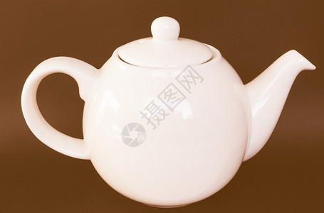 白陶瓷茶壶图片