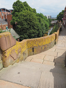 切斯特的罗马城墙英国切斯特的古罗马城墙背景图片