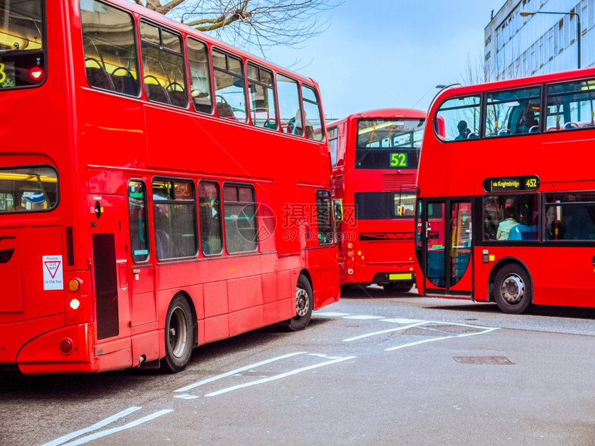 伦敦红色公交车图片