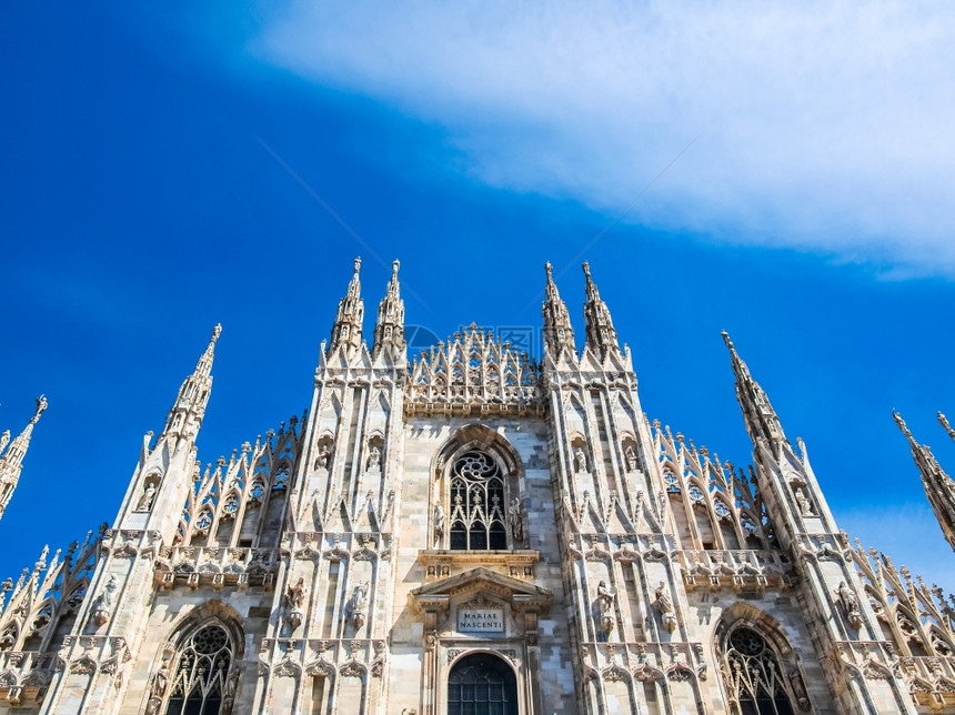 DuomoMilan人类发展报告高动态范围人发报告DuomodiMilano哥大教堂意利米兰图片
