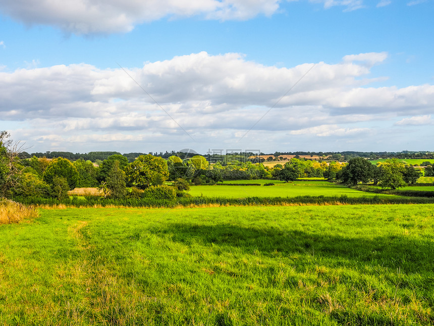 阿登HDR的坦沃斯景观高动态范围HDR英国阿登沃里克郡坦沃斯乡村图片