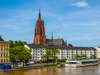 法兰克福大教堂人类发展报告德国美因法兰克福的圣巴塞洛马修斯多姆大教堂背景图片