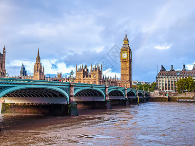 英国伦敦桥hdr英国的高清图片