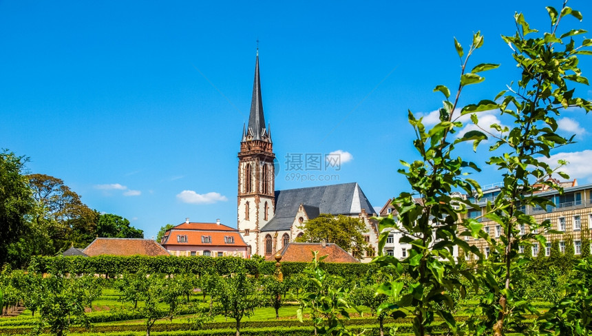 德国达姆施塔特的圣伊丽莎白教堂图片