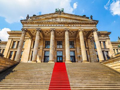 维密秀柏林HDR的KonzerthausBerlin高动态范围HDRKonzerthaus柏林音乐厅位于德国柏林密特区中央宪兵广场背景
