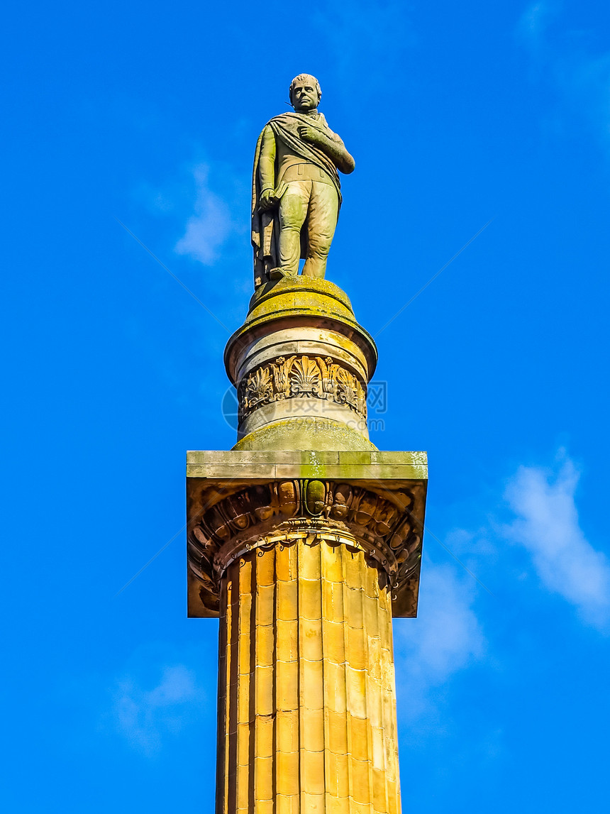 斯考特纪念碑格拉斯哥人文发展高动态范围人文发展华特史考爵士在格拉斯哥乔治广场的专栏图片