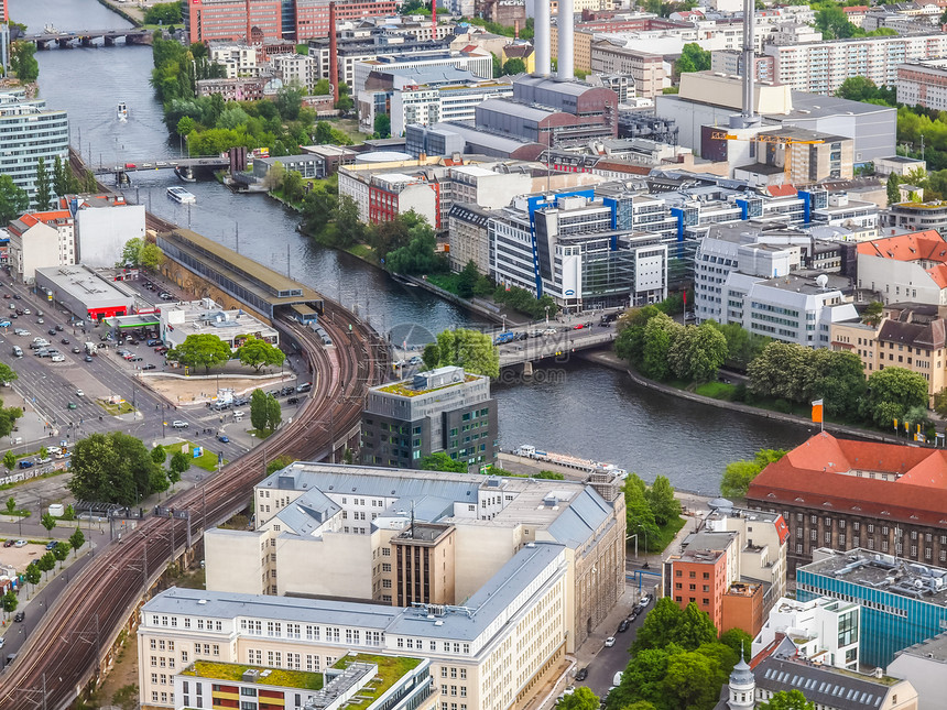 人类发展报告德国柏林市HDRAeria的高度动态航程图片