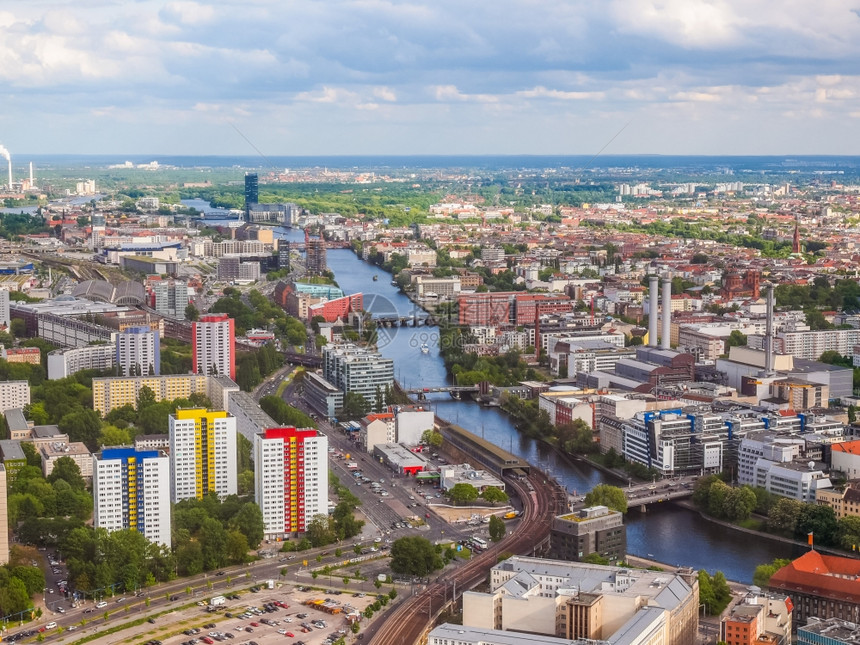 人类发展报告德国柏林市HDRAeria的高度动态航程图片