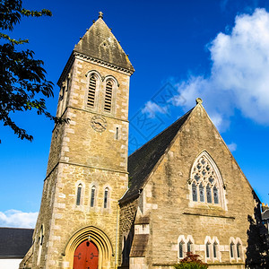 卡德罗斯教区会人发报告高动态范围卡德罗斯教区堂苏格兰拉斯哥附近图片