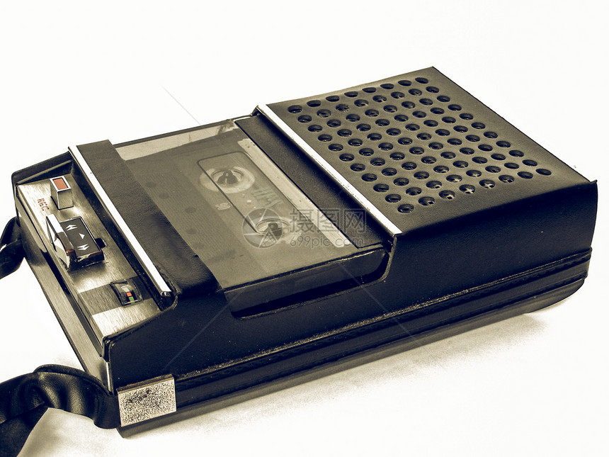 老式盒式录音机老式磁带录音机的图片图片
