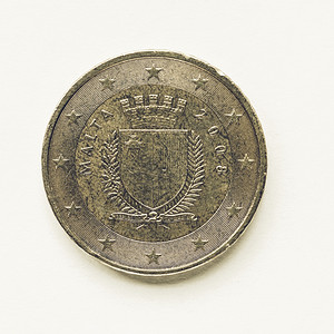 马耳他的欧洲货币马耳他的50硬币图片