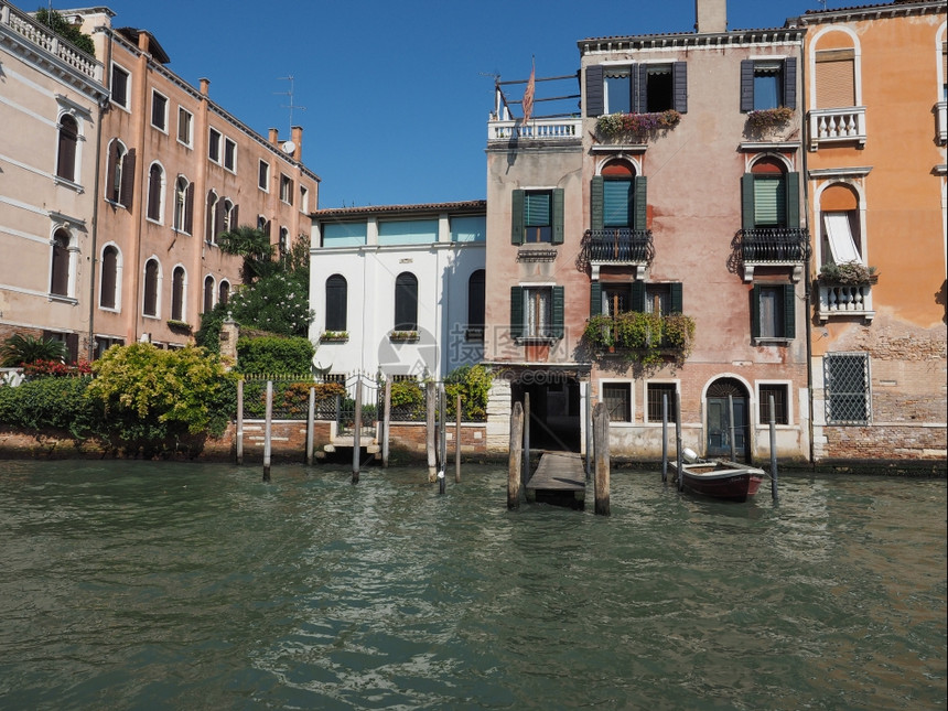 意大利威尼斯的CanalGrande意指大运河图片