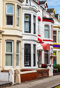 传统的英国梯田住房HDR一系列传统的英国梯田住房HDR图片
