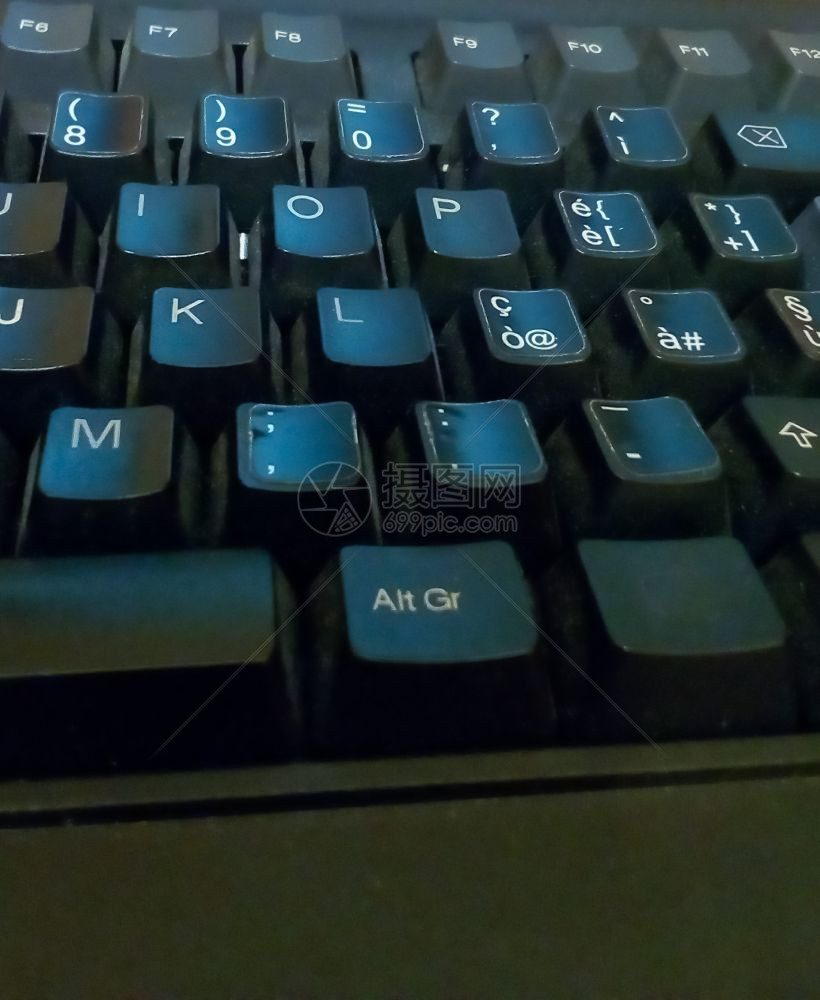 个人计算机键盘上的密钥详情图片