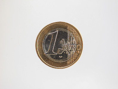 硬币1元1欧元硬币洲联盟1元硬币洲联盟货背景