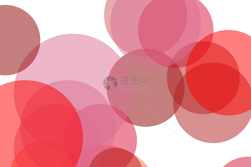 抽象红圈插图背景抽象的极简红色插图以圆圈为背景图片