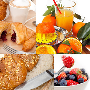 素食主义法式营养早餐拼图背景图片