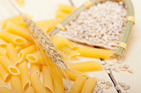 意大利短面食小麦粉高清图片