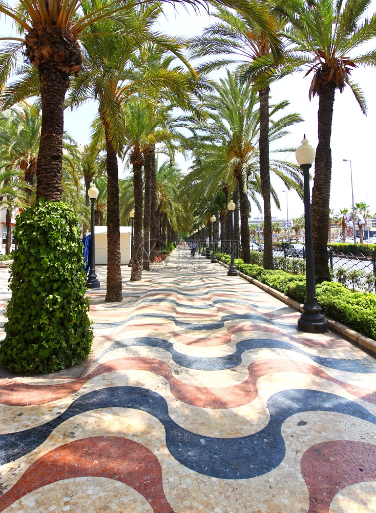 西班牙阿利坎特的著名Explanada广场图片