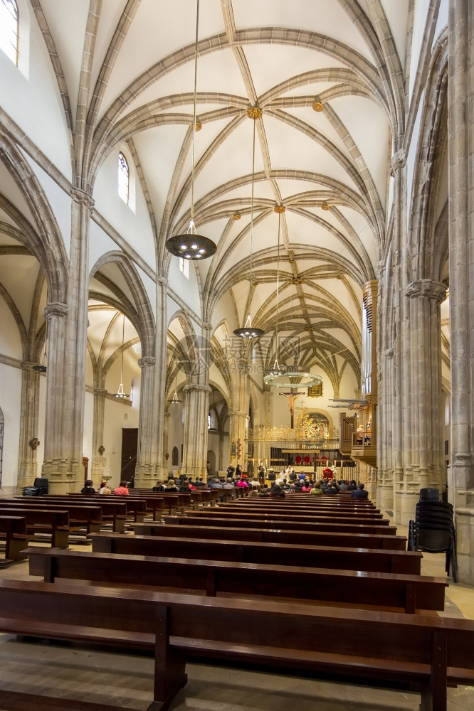 西班牙圣桑托斯贾大教堂阿尔卡拉德赫纳雷斯大教堂内部图片