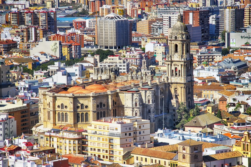 西班牙马拉加著名的大教堂图片