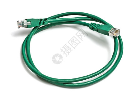 素材插件白色上隔离的绿网络插件背景