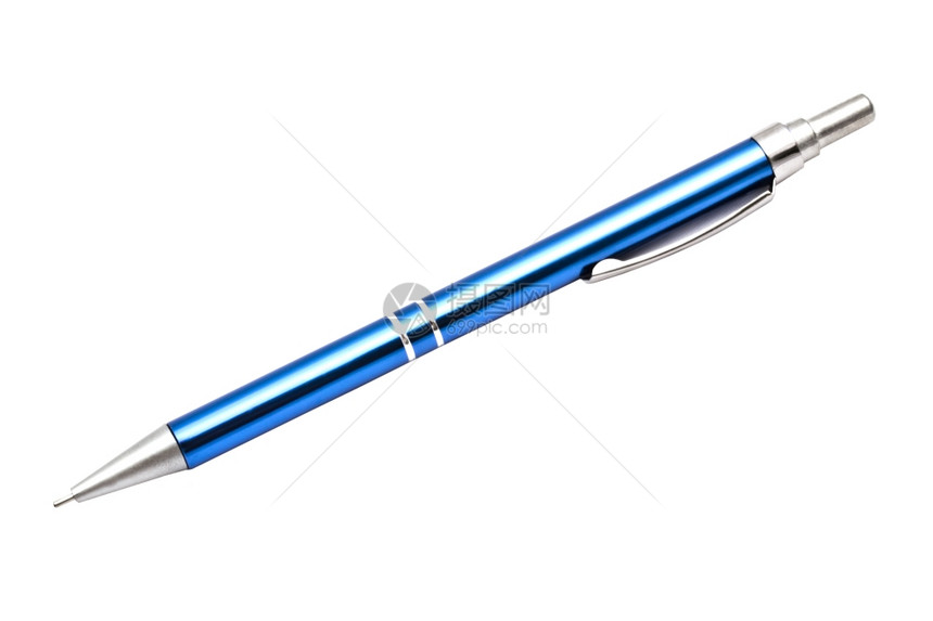 蓝色机械铅笔图片