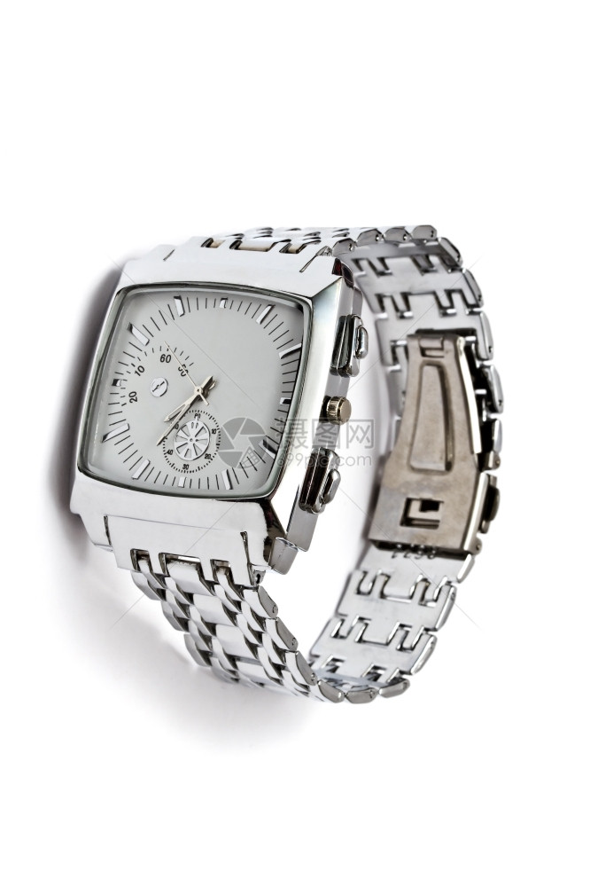 白色背景的时装手表图片