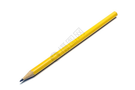 一只黄色铅笔背景图片