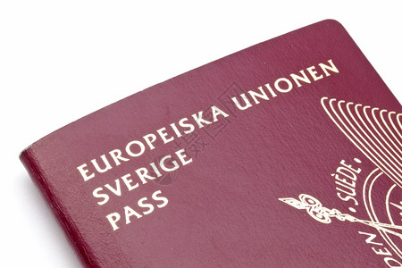 瑞典护照白色背景的瑞典护照图片