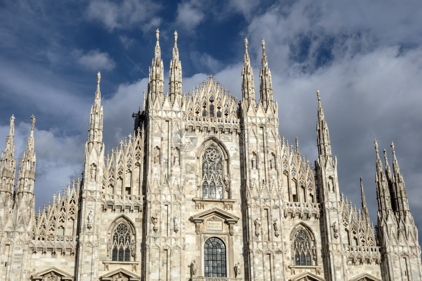 意大利米兰Duomo大教堂面孔意利米兰图片