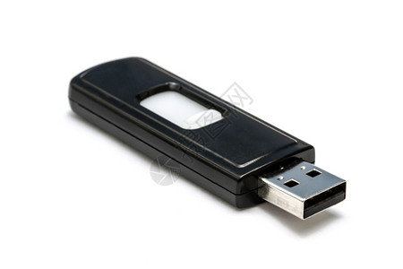 USB闪光驱动器白色背景的Clusuep图片