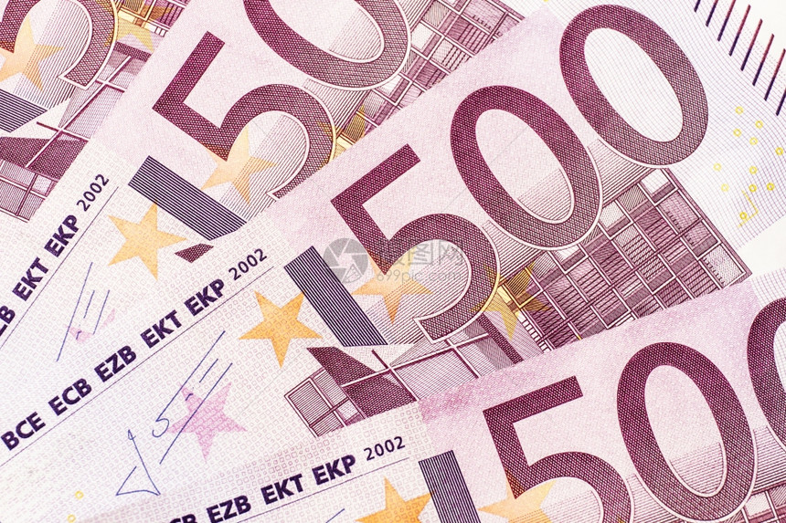 50欧元现钞背景图片