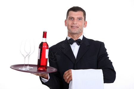 酒服务员图片