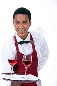 酒服务员图片