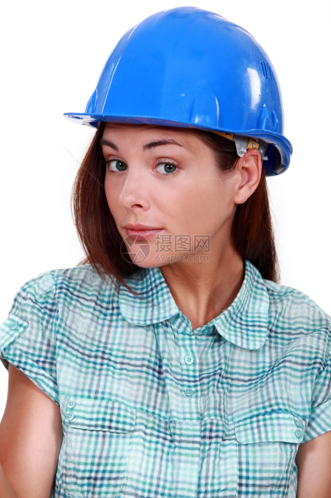 一位女建筑工人图片