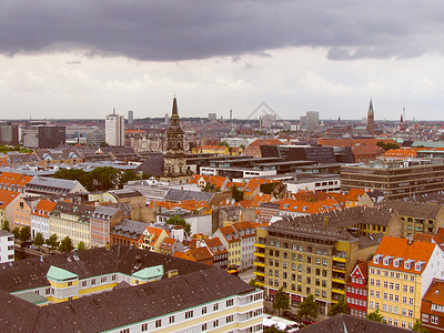 丹麦哥本哈根市的景象背景图片